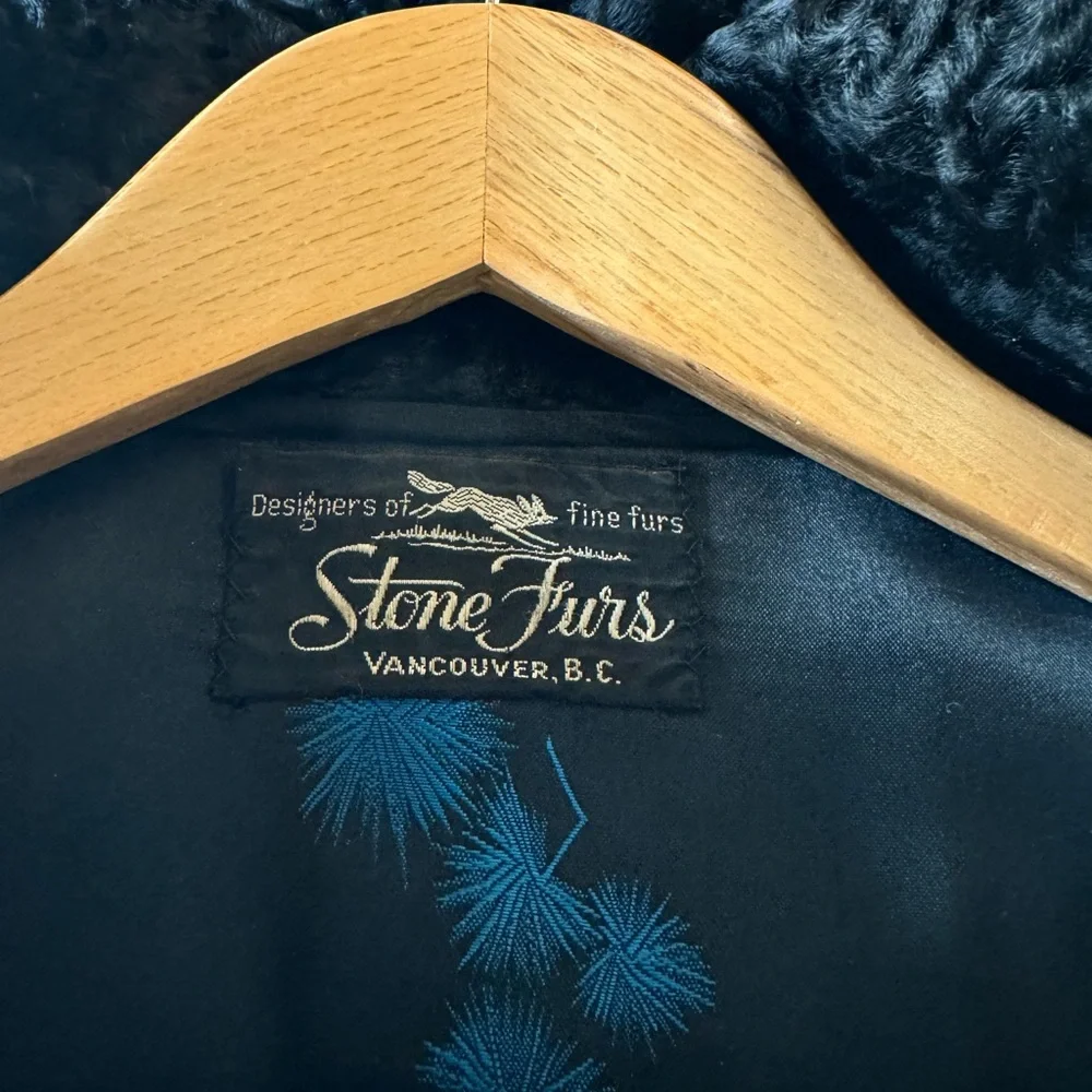 Vintage astrakhan swing coat - Picture 3 of 10